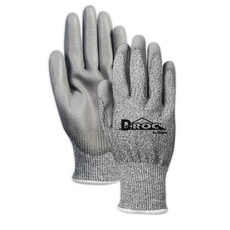 Magid D-ROC HPPE Blended Polyurethane Palm Coated Work Gloves - Cut Level 2, 7
